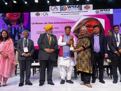 ICAI honours, Neeraj Ghei with 'CA Women Lifetime Achievement Award 2025' | ICAI honours, Neeraj Ghei with 'CA Women Lifetime Achievement Award 2025' ICAI honours, Neeraj Ghei with 'CA Women Lifetime Achievement Award 2025' | ICAI honours, Neeraj Ghei with 'CA Women Lifetime Achievement Award 2025'
