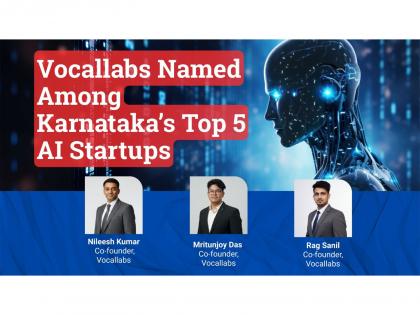 Vocallabs Named Among Top 5 AI Startups in Karnataka by State Government | Vocallabs Named Among Top 5 AI Startups in Karnataka by State Government Vocallabs Named Among Top 5 AI Startups in Karnataka by State Government | Vocallabs Named Among Top 5 AI Startups in Karnataka by State Government