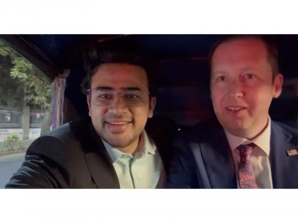 "Bengaluru is crown jewel of India-US partnership", says BJP's Tejasvi Surya after late-night auto ride with US Ambassador | "Bengaluru is crown jewel of India-US partnership", says BJP's Tejasvi Surya after late-night auto ride with US Ambassador "Bengaluru is crown jewel of India-US partnership", says BJP's Tejasvi Surya after late-night auto ride with US Ambassador | "Bengaluru is crown jewel of India-US partnership", says BJP's Tejasvi Surya after late-night auto ride with US Ambassador