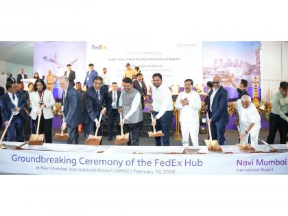 FedEx breaks ground for automated air cargo hub at Navi Mumbai airport | FedEx breaks ground for automated air cargo hub at Navi Mumbai airport FedEx breaks ground for automated air cargo hub at Navi Mumbai airport | FedEx breaks ground for automated air cargo hub at Navi Mumbai airport