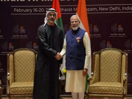Crown Prince of Abu Dhabi holds bilateral meeting with Prime Minister Narendra Modi in India AI Impact Summit | Crown Prince of Abu Dhabi holds bilateral meeting with Prime Minister Narendra Modi in India AI Impact Summit Crown Prince of Abu Dhabi holds bilateral meeting with Prime Minister Narendra Modi in India AI Impact Summit | Crown Prince of Abu Dhabi holds bilateral meeting with Prime Minister Narendra Modi in India AI Impact Summit