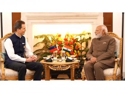PM Modi holds bilateral meeting with Prince Alois, Hereditary Prince of Liechtenstein | PM Modi holds bilateral meeting with Prince Alois, Hereditary Prince of Liechtenstein PM Modi holds bilateral meeting with Prince Alois, Hereditary Prince of Liechtenstein | PM Modi holds bilateral meeting with Prince Alois, Hereditary Prince of Liechtenstein