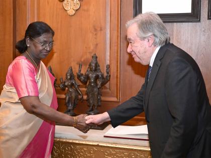 UN Secy General Guterres calls on President Droupadi Murmu | UN Secy General Guterres calls on President Droupadi Murmu UN Secy General Guterres calls on President Droupadi Murmu | UN Secy General Guterres calls on President Droupadi Murmu