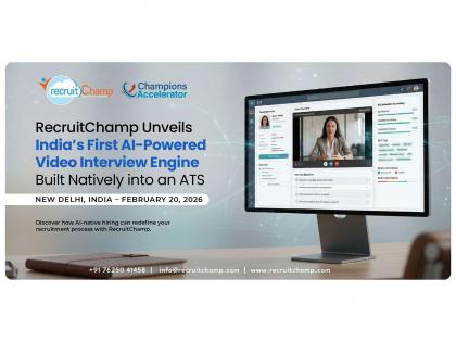 RecruitChamp unveils India's first AI-Powered Video interview engine built natively into an ATS at AI India Summit 2026 | RecruitChamp unveils India's first AI-Powered Video interview engine built natively into an ATS at AI India Summit 2026 RecruitChamp unveils India's first AI-Powered Video interview engine built natively into an ATS at AI India Summit 2026 | RecruitChamp unveils India's first AI-Powered Video interview engine built natively into an ATS at AI India Summit 2026
