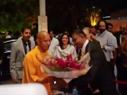 UP CM Yogi Adityanath arrives in Singapore | UP CM Yogi Adityanath arrives in Singapore UP CM Yogi Adityanath arrives in Singapore | UP CM Yogi Adityanath arrives in Singapore