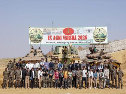 Indian Army conducts Exercise Agni Varsha; demonstrates integrated combat power in desert sector | Indian Army conducts Exercise Agni Varsha; demonstrates integrated combat power in desert sector Indian Army conducts Exercise Agni Varsha; demonstrates integrated combat power in desert sector | Indian Army conducts Exercise Agni Varsha; demonstrates integrated combat power in desert sector