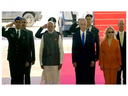 Shalom Modi: PM arrives in Israel for two-day visit to strengthen strategic partnership | Shalom Modi: PM arrives in Israel for two-day visit to strengthen strategic partnership Shalom Modi: PM arrives in Israel for two-day visit to strengthen strategic partnership | Shalom Modi: PM arrives in Israel for two-day visit to strengthen strategic partnership