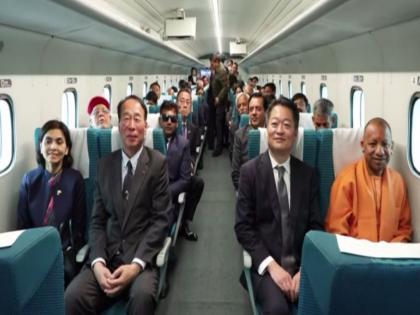 UP CM Yogi Adityanath takes a test ride on Japan's SC Maglev Train | UP CM Yogi Adityanath takes a test ride on Japan's SC Maglev Train UP CM Yogi Adityanath takes a test ride on Japan's SC Maglev Train | UP CM Yogi Adityanath takes a test ride on Japan's SC Maglev Train