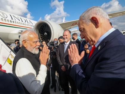 "Thank you Israel, for the warmth and affection": PM Modi after concluding his 2-day state visit | "Thank you Israel, for the warmth and affection": PM Modi after concluding his 2-day state visit "Thank you Israel, for the warmth and affection": PM Modi after concluding his 2-day state visit | "Thank you Israel, for the warmth and affection": PM Modi after concluding his 2-day state visit
