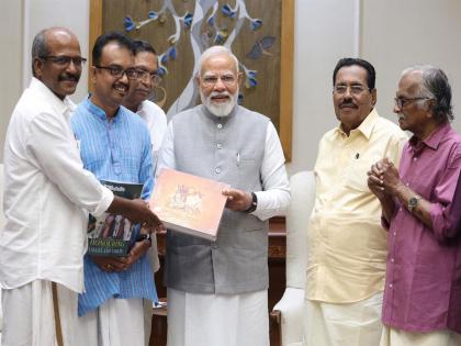 Eminent Malayali litterateurs meet PM Modi, express gratitude for renaming Kerala to Keralam | Eminent Malayali litterateurs meet PM Modi, express gratitude for renaming Kerala to Keralam Eminent Malayali litterateurs meet PM Modi, express gratitude for renaming Kerala to Keralam | Eminent Malayali litterateurs meet PM Modi, express gratitude for renaming Kerala to Keralam