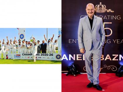 "Victory of belief, resilience and dreams": Anupam Kher hails Jammu and Kashmir team's Ranji win | "Victory of belief, resilience and dreams": Anupam Kher hails Jammu and Kashmir team's Ranji win "Victory of belief, resilience and dreams": Anupam Kher hails Jammu and Kashmir team's Ranji win | "Victory of belief, resilience and dreams": Anupam Kher hails Jammu and Kashmir team's Ranji win