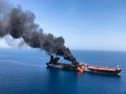 Oman: Palau-flagged oil tanker targeted off Musandam amid raging regional hostilities; 20 crew evacuated | Oman: Palau-flagged oil tanker targeted off Musandam amid raging regional hostilities; 20 crew evacuated Oman: Palau-flagged oil tanker targeted off Musandam amid raging regional hostilities; 20 crew evacuated | Oman: Palau-flagged oil tanker targeted off Musandam amid raging regional hostilities; 20 crew evacuated