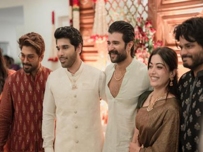 Rashmika-Vijay, Allu Arjun, Ram Charan attend Allu Sirish's pre-wedding festivities | Rashmika-Vijay, Allu Arjun, Ram Charan attend Allu Sirish's pre-wedding festivities Rashmika-Vijay, Allu Arjun, Ram Charan attend Allu Sirish's pre-wedding festivities | Rashmika-Vijay, Allu Arjun, Ram Charan attend Allu Sirish's pre-wedding festivities