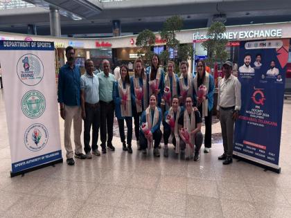 Italy Women's Hockey team touches down in Hyderabad for FIH World Cup Qualifiers | Italy Women's Hockey team touches down in Hyderabad for FIH World Cup Qualifiers Italy Women's Hockey team touches down in Hyderabad for FIH World Cup Qualifiers | Italy Women's Hockey team touches down in Hyderabad for FIH World Cup Qualifiers
