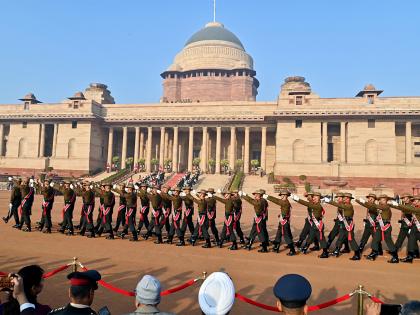 Rashtrapati Bhavan's Change of Guard ceremony to take place at revised time | Rashtrapati Bhavan's Change of Guard ceremony to take place at revised time Rashtrapati Bhavan's Change of Guard ceremony to take place at revised time | Rashtrapati Bhavan's Change of Guard ceremony to take place at revised time