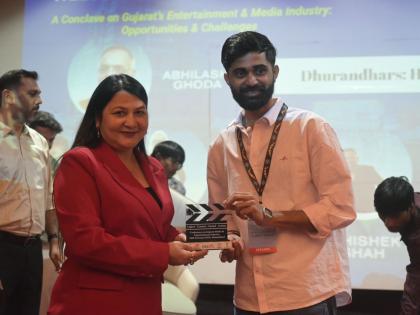 Producer Chanda Patel Honours Gujarati Cinema Legends at WIFPA-SEPC Entertainment and Media Conclave in Ahmedabad | Producer Chanda Patel Honours Gujarati Cinema Legends at WIFPA-SEPC Entertainment and Media Conclave in Ahmedabad Producer Chanda Patel Honours Gujarati Cinema Legends at WIFPA-SEPC Entertainment and Media Conclave in Ahmedabad | Producer Chanda Patel Honours Gujarati Cinema Legends at WIFPA-SEPC Entertainment and Media Conclave in Ahmedabad