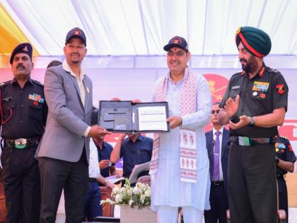 Rajasthan CM Bhajan Lal Sharma participates in Gaurav Senani Ceremony in Churu | Rajasthan CM Bhajan Lal Sharma participates in Gaurav Senani Ceremony in Churu