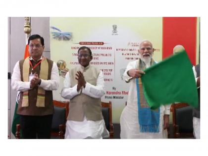 PM Modi flags off three new train services, unviels projects worth over Rs 4,570 crore in Assam | PM Modi flags off three new train services, unviels projects worth over Rs 4,570 crore in Assam PM Modi flags off three new train services, unviels projects worth over Rs 4,570 crore in Assam | PM Modi flags off three new train services, unviels projects worth over Rs 4,570 crore in Assam