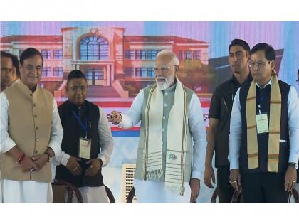 Assam: PM Modi performs Bhoomi Pujan of Shillong-Silchar Corridor, lays foundation stone of Agriculture College in Karimganj | Assam: PM Modi performs Bhoomi Pujan of Shillong-Silchar Corridor, lays foundation stone of Agriculture College in Karimganj Assam: PM Modi performs Bhoomi Pujan of Shillong-Silchar Corridor, lays foundation stone of Agriculture College in Karimganj | Assam: PM Modi performs Bhoomi Pujan of Shillong-Silchar Corridor, lays foundation stone of Agriculture College in Karimganj