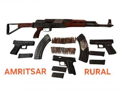 Two arrested, AK-47, Glock pistols seized in Amritsar cross-border arms raid | Two arrested, AK-47, Glock pistols seized in Amritsar cross-border arms raid Two arrested, AK-47, Glock pistols seized in Amritsar cross-border arms raid | Two arrested, AK-47, Glock pistols seized in Amritsar cross-border arms raid