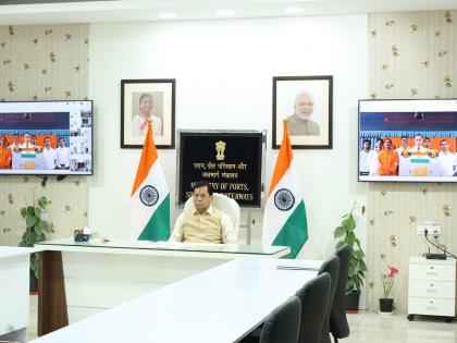 Union Minister Sonowal interacts with crew of Indian flagged LPG carriers Shivalik and Nanda Devi, lauds their courage | Union Minister Sonowal interacts with crew of Indian flagged LPG carriers Shivalik and Nanda Devi, lauds their courage Union Minister Sonowal interacts with crew of Indian flagged LPG carriers Shivalik and Nanda Devi, lauds their courage | Union Minister Sonowal interacts with crew of Indian flagged LPG carriers Shivalik and Nanda Devi, lauds their courage