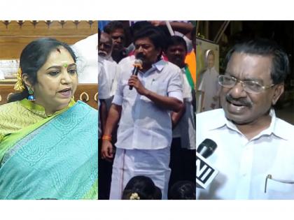 Row erupts after AIADMK MP Shanmugam's comments on Nayanthara, opposition calls it "cheap mindset" | Row erupts after AIADMK MP Shanmugam's comments on Nayanthara, opposition calls it "cheap mindset" Row erupts after AIADMK MP Shanmugam's comments on Nayanthara, opposition calls it "cheap mindset" | Row erupts after AIADMK MP Shanmugam's comments on Nayanthara, opposition calls it "cheap mindset"