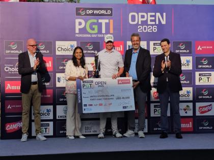 South Africa's MJ Daffue secures win on dramatic final day of PGTI Open 2026; Saptak Talwar finishes as best Indian in tied second | South Africa's MJ Daffue secures win on dramatic final day of PGTI Open 2026; Saptak Talwar finishes as best Indian in tied second South Africa's MJ Daffue secures win on dramatic final day of PGTI Open 2026; Saptak Talwar finishes as best Indian in tied second | South Africa's MJ Daffue secures win on dramatic final day of PGTI Open 2026; Saptak Talwar finishes as best Indian in tied second