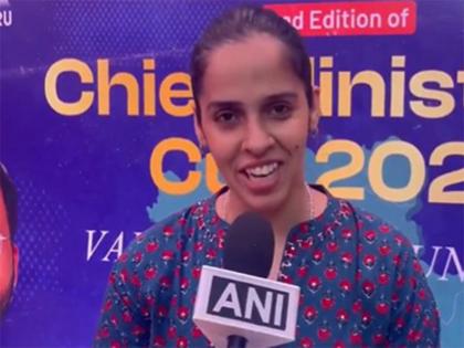 Saina Nehwal attends closing ceremony of Chief Minister's Cup, hopes Telangana players wins more medals at international events | Saina Nehwal attends closing ceremony of Chief Minister's Cup, hopes Telangana players wins more medals at international events Saina Nehwal attends closing ceremony of Chief Minister's Cup, hopes Telangana players wins more medals at international events | Saina Nehwal attends closing ceremony of Chief Minister's Cup, hopes Telangana players wins more medals at international events