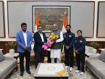 India Lacrosse teams meet Vice-President Radhakrishnan after historic golds | India Lacrosse teams meet Vice-President Radhakrishnan after historic golds India Lacrosse teams meet Vice-President Radhakrishnan after historic golds | India Lacrosse teams meet Vice-President Radhakrishnan after historic golds