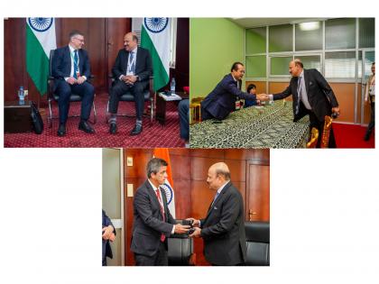 India holds bilateral talks with Russia, Peru, Mexico on sidelines of WTO MC14 | India holds bilateral talks with Russia, Peru, Mexico on sidelines of WTO MC14 India holds bilateral talks with Russia, Peru, Mexico on sidelines of WTO MC14 | India holds bilateral talks with Russia, Peru, Mexico on sidelines of WTO MC14