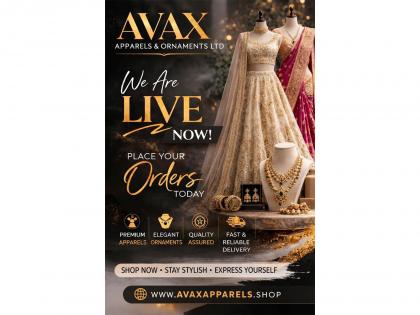 AVAX Apparels and Ornaments Limited Announces Launch of Mobile Application and Website | AVAX Apparels and Ornaments Limited Announces Launch of Mobile Application and Website AVAX Apparels and Ornaments Limited Announces Launch of Mobile Application and Website | AVAX Apparels and Ornaments Limited Announces Launch of Mobile Application and Website