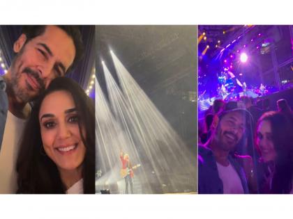 Preity Zinta enjoys Def Leppard concert with Dino Morea, calls it "full circle" moment | Preity Zinta enjoys Def Leppard concert with Dino Morea, calls it "full circle" moment Preity Zinta enjoys Def Leppard concert with Dino Morea, calls it "full circle" moment | Preity Zinta enjoys Def Leppard concert with Dino Morea, calls it "full circle" moment