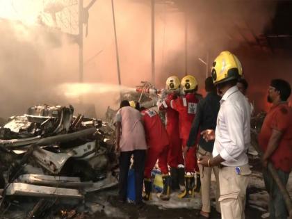 Andhra Pradesh: Fire breaks out at scrap shop in Vishakhapatnam, no casualty reported | Andhra Pradesh: Fire breaks out at scrap shop in Vishakhapatnam, no casualty reported Andhra Pradesh: Fire breaks out at scrap shop in Vishakhapatnam, no casualty reported | Andhra Pradesh: Fire breaks out at scrap shop in Vishakhapatnam, no casualty reported