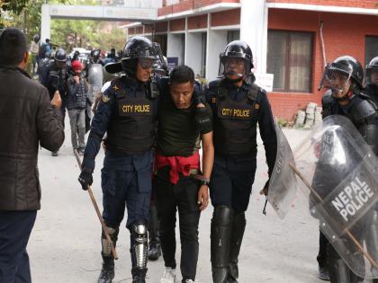 One injured, nine arrested as protest in support of former Nepal PM KP Sharma Oli turns violent, court remands custody | One injured, nine arrested as protest in support of former Nepal PM KP Sharma Oli turns violent, court remands custody One injured, nine arrested as protest in support of former Nepal PM KP Sharma Oli turns violent, court remands custody | One injured, nine arrested as protest in support of former Nepal PM KP Sharma Oli turns violent, court remands custody