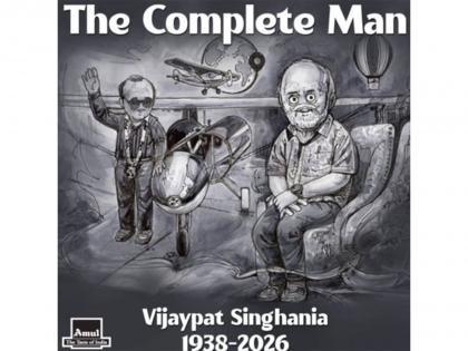 Amul pays tribute to Vijaypat Singhania with 'The Complete Man' topical | Amul pays tribute to Vijaypat Singhania with 'The Complete Man' topical Amul pays tribute to Vijaypat Singhania with 'The Complete Man' topical | Amul pays tribute to Vijaypat Singhania with 'The Complete Man' topical