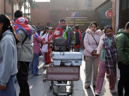 Nepal repatriates 9 migrant workers' bodies from Kuwait; rescues over 300 amid West Asia conflict | Nepal repatriates 9 migrant workers' bodies from Kuwait; rescues over 300 amid West Asia conflict Nepal repatriates 9 migrant workers' bodies from Kuwait; rescues over 300 amid West Asia conflict | Nepal repatriates 9 migrant workers' bodies from Kuwait; rescues over 300 amid West Asia conflict