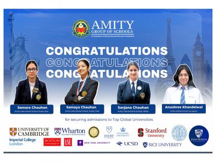 Amity Students Achieve Outstanding Global Selections to Ivy League and Top Global Universities | Amity Students Achieve Outstanding Global Selections to Ivy League and Top Global Universities Amity Students Achieve Outstanding Global Selections to Ivy League and Top Global Universities | Amity Students Achieve Outstanding Global Selections to Ivy League and Top Global Universities