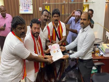 Tamil Nadu Assembly polls: TVK candidate Srinath files nomination from Thoothukudi | Tamil Nadu Assembly polls: TVK candidate Srinath files nomination from Thoothukudi Tamil Nadu Assembly polls: TVK candidate Srinath files nomination from Thoothukudi | Tamil Nadu Assembly polls: TVK candidate Srinath files nomination from Thoothukudi