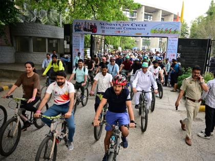 68th edition of Fit India Sundays on Cycle celebrates World Health Day | 68th edition of Fit India Sundays on Cycle celebrates World Health Day 68th edition of Fit India Sundays on Cycle celebrates World Health Day | 68th edition of Fit India Sundays on Cycle celebrates World Health Day