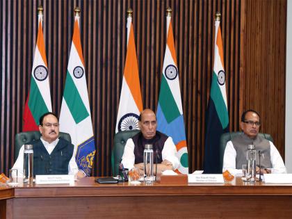 Defence Minister Rajnath Singh chairs meeting on West Asia situation | Defence Minister Rajnath Singh chairs meeting on West Asia situation Defence Minister Rajnath Singh chairs meeting on West Asia situation | Defence Minister Rajnath Singh chairs meeting on West Asia situation