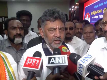 "Indian National Congress is not with him": DK Shivakumar slams Vijay's claim of Congress cadres' supporting TVK | "Indian National Congress is not with him": DK Shivakumar slams Vijay's claim of Congress cadres' supporting TVK "Indian National Congress is not with him": DK Shivakumar slams Vijay's claim of Congress cadres' supporting TVK | "Indian National Congress is not with him": DK Shivakumar slams Vijay's claim of Congress cadres' supporting TVK