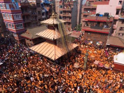 Nepal celebrates New Year with vibrant Sindoor Jatra; ancient Thimi town turns orange | Nepal celebrates New Year with vibrant Sindoor Jatra; ancient Thimi town turns orange Nepal celebrates New Year with vibrant Sindoor Jatra; ancient Thimi town turns orange | Nepal celebrates New Year with vibrant Sindoor Jatra; ancient Thimi town turns orange
