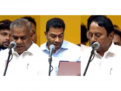 Tamil Nadu: N Anand, Aadhav Arjuna and seven others sworn in as ministers in Vijay's cabinet | Tamil Nadu: N Anand, Aadhav Arjuna and seven others sworn in as ministers in Vijay's cabinet Tamil Nadu: N Anand, Aadhav Arjuna and seven others sworn in as ministers in Vijay's cabinet | Tamil Nadu: N Anand, Aadhav Arjuna and seven others sworn in as ministers in Vijay's cabinet