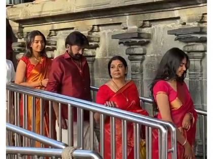 Actress Jeevitha visits Sri Venkateswara Swamy Temple with family; offers prayers | Actress Jeevitha visits Sri Venkateswara Swamy Temple with family; offers prayers Actress Jeevitha visits Sri Venkateswara Swamy Temple with family; offers prayers | Actress Jeevitha visits Sri Venkateswara Swamy Temple with family; offers prayers