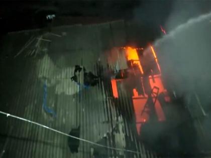 Massive fire breaks out at Ashok Mill Compound in Mumbai's Dharavi; no injuries reported | Massive fire breaks out at Ashok Mill Compound in Mumbai's Dharavi; no injuries reported Massive fire breaks out at Ashok Mill Compound in Mumbai's Dharavi; no injuries reported | Massive fire breaks out at Ashok Mill Compound in Mumbai's Dharavi; no injuries reported