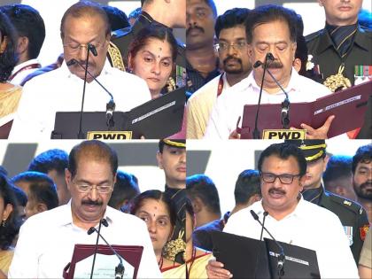 Congress heavyweights Ramesh Chennithala, Sunny Joseph, Muraleedharan sworn in as ministers in Keralam government | Congress heavyweights Ramesh Chennithala, Sunny Joseph, Muraleedharan sworn in as ministers in Keralam government Congress heavyweights Ramesh Chennithala, Sunny Joseph, Muraleedharan sworn in as ministers in Keralam government | Congress heavyweights Ramesh Chennithala, Sunny Joseph, Muraleedharan sworn in as ministers in Keralam government