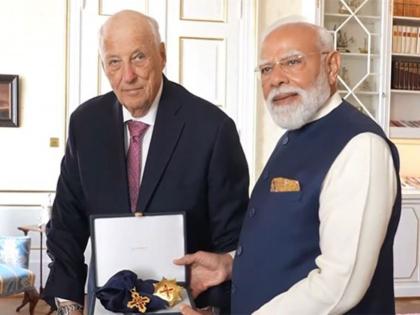 Norway confers its highest honour, Grand Cross of the Royal Norwegian Order of Merit, on PM Modi | Norway confers its highest honour, Grand Cross of the Royal Norwegian Order of Merit, on PM Modi Norway confers its highest honour, Grand Cross of the Royal Norwegian Order of Merit, on PM Modi | Norway confers its highest honour, Grand Cross of the Royal Norwegian Order of Merit, on PM Modi