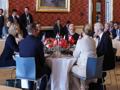 PM Modi hails "growing depth and dynamism" of ties at 3rd India-Nordic Summit | PM Modi hails "growing depth and dynamism" of ties at 3rd India-Nordic Summit PM Modi hails "growing depth and dynamism" of ties at 3rd India-Nordic Summit | PM Modi hails "growing depth and dynamism" of ties at 3rd India-Nordic Summit