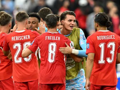 Strategic positioning of Swiss players against Algeria