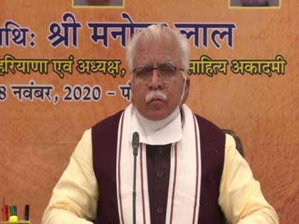 Haryana CM unveils three busts at Sahitya Academy Campus | Haryana CM unveils three busts at Sahitya Academy Campus